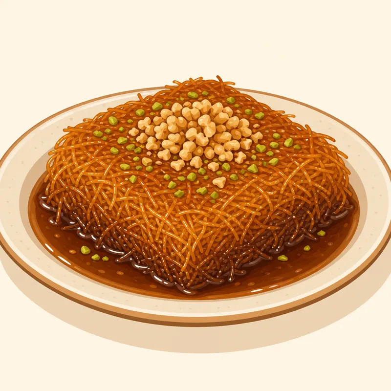 Erzurum Pekmezli Kadayıfı illustration