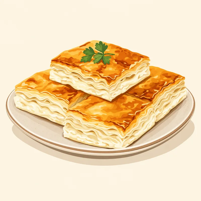Erzurum Su Böreği illustration