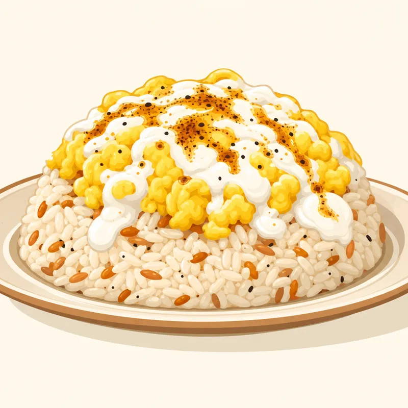 Erzurum Yumurta Pilavı illustration