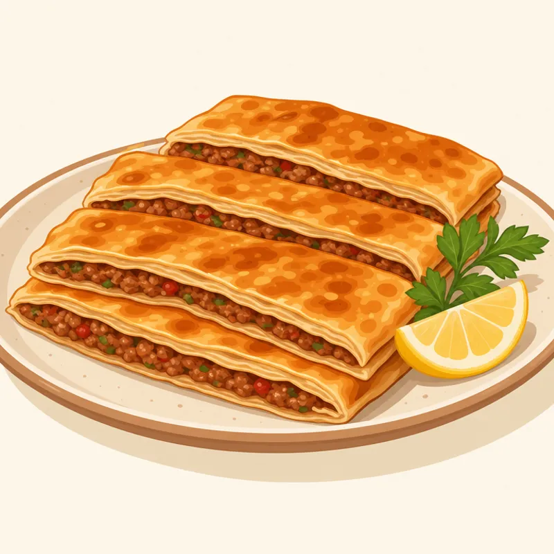 Eskişehir Çiğböreği (Çibörek) illustration