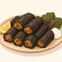 Etli Pancar (karalahana) Sarması illüstrasyonu