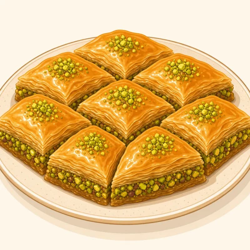 Ev Baklavası illüstrasyonu