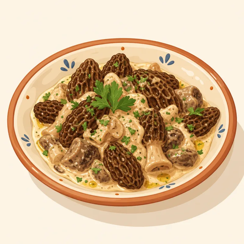 Fethiye Kuzugöbeği Mantarı illustration