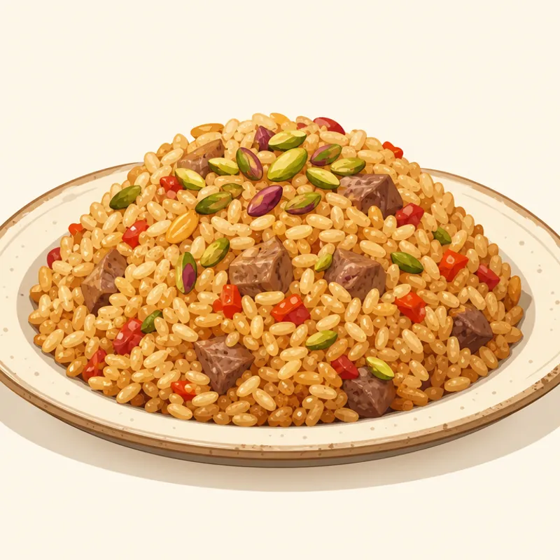 Gaziantep/Antep Firik Pilavı illustration