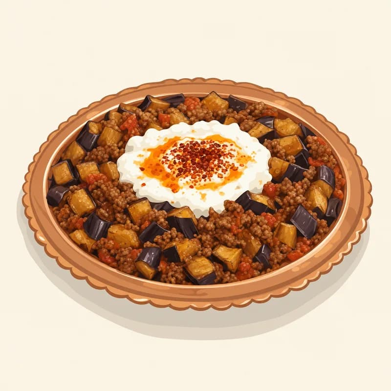 GAZİANTEP GAVURDAĞI SALATASI illüstrasyonu