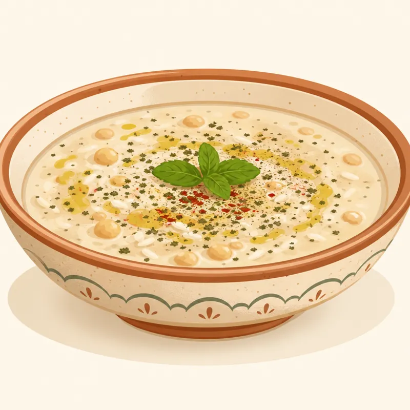 Gaziantep Lebeniye Çorbası/Antep Lebeniye Çorbası illüstrasyonu