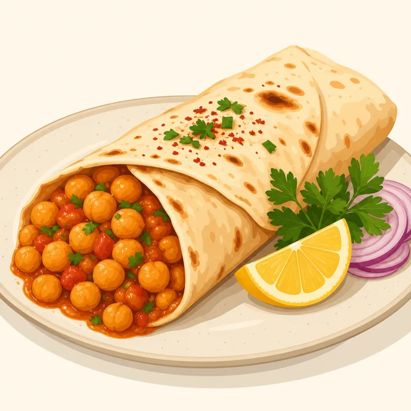 Gaziantep Nohut Dürümü/Antep Nohut Dürümü illustration