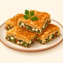 Gaziantep Sebzeli Peynirli Böreği /Antep Sebzeli Peynirli Böreği illustration