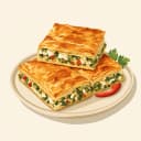 Gaziantep Sebzeli Peynirli Böreği /Antep Sebzeli Peynirli Böreği illustration