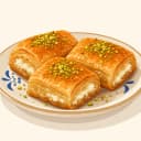 Gaziantep Şekerli Peynirli Böreği/ Antep Şekerli Peynirli Böreği illustration