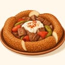 Gaziantep Simit Kebabı/Antep Simit Kebabı illustration