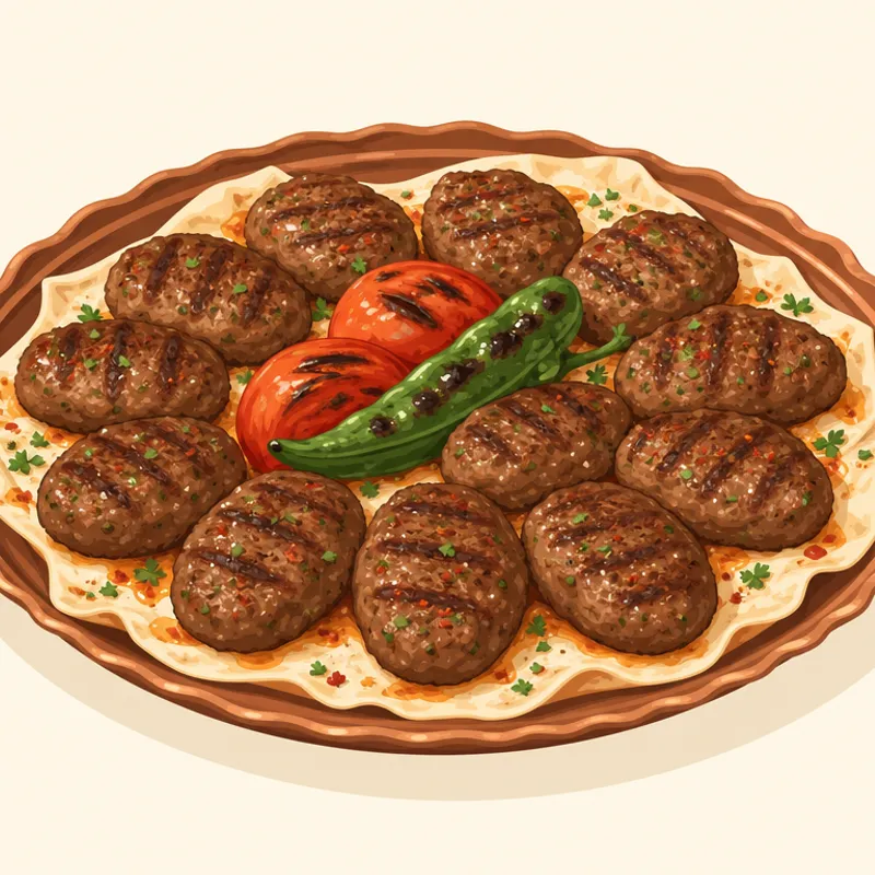 Gaziantep Sini Köftesi illustration