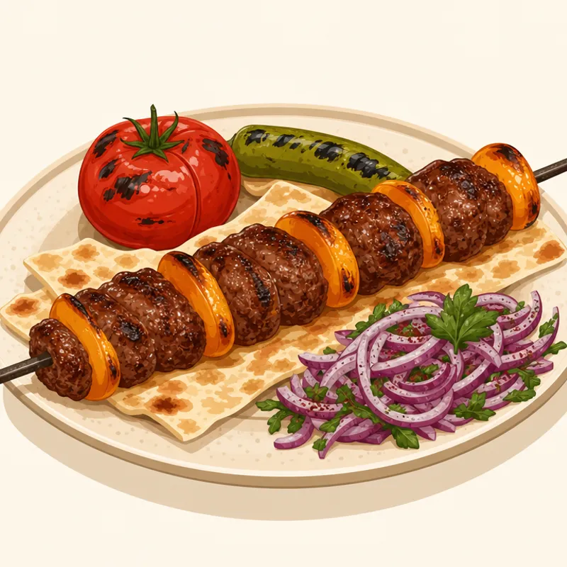 Gaziantep Yenidünya Kebabı/Antep Yenidünya Kebabı illüstrasyonu