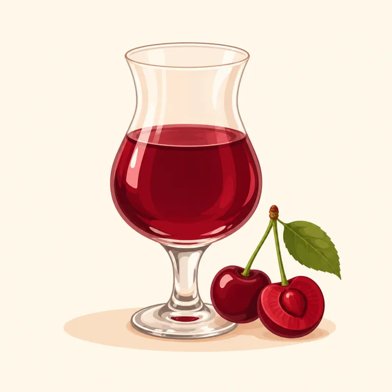 Geleneksel Türk Vişne Likörü illustration