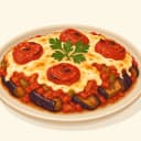 Gök Domates Musakkası illustration