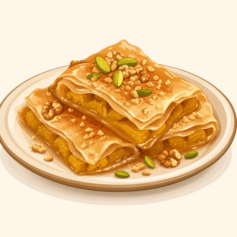 Göynük Kabaklı Yufka Tatlısı illustration