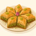Güllü Baklava illustration