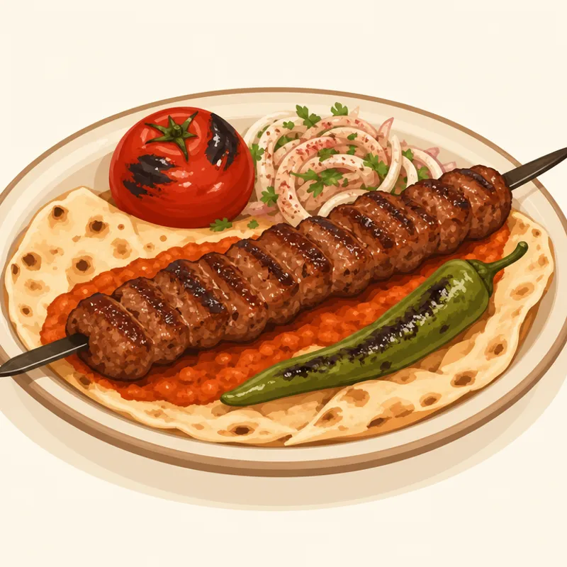 Hatay Arap Kebabı illüstrasyonu