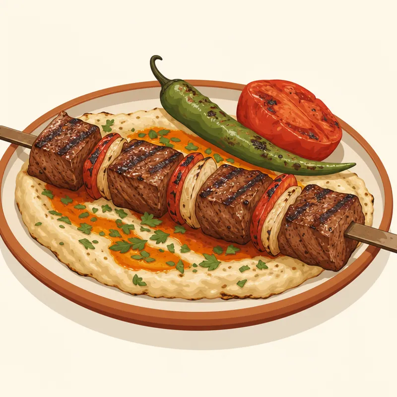 Hatay Halavet Kebabı illüstrasyonu