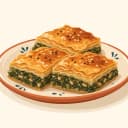 Hatay Ispanaklı Börek illüstrasyonu