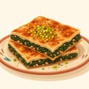 Hatay Ispanaklı Katıklı Ekmek illüstrasyonu