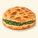 Hatay Ispanaklı Katıklı Ekmek illustration