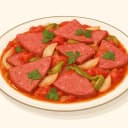 Hatay Mortadella Yemeği illustration