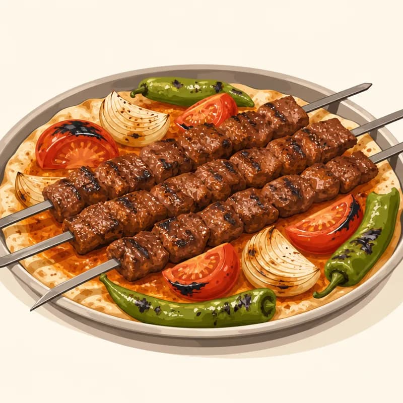 Hatay Tepsi Kebabı illüstrasyonu
