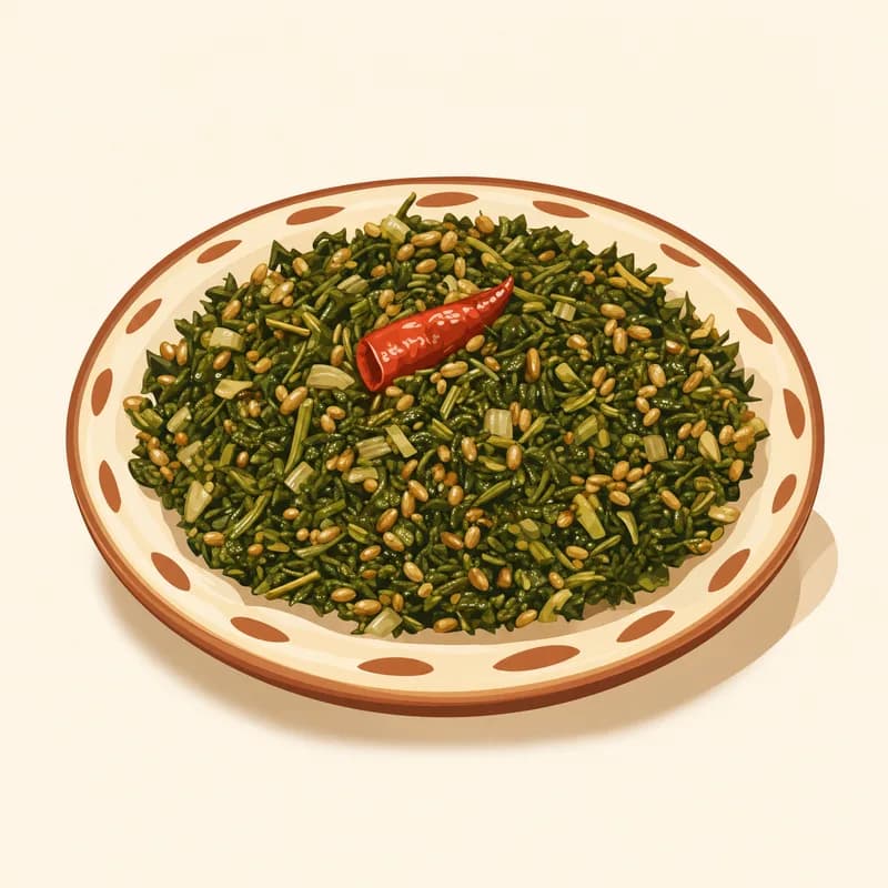 Hatay Zahter Salatası / Hatay Kekik Salatası illüstrasyonu