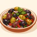 Hatay Zeytin Salatası illüstrasyonu