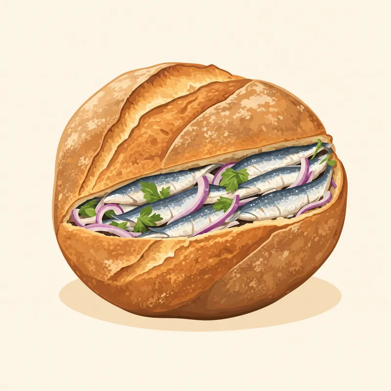 Hopa Hamsili Ekmeği illustration