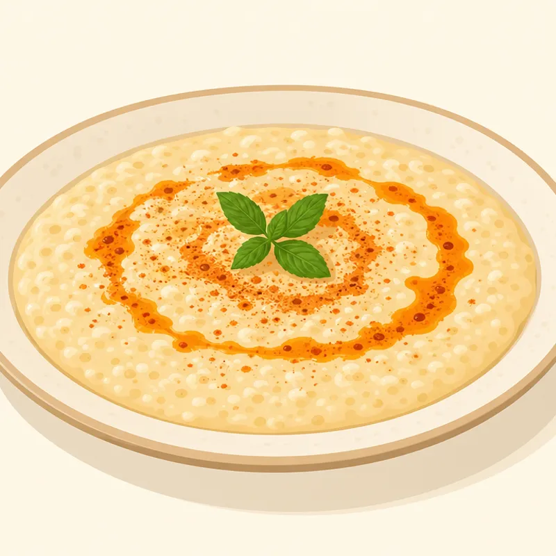 İbradı Keçi Sütlü Bulgur Tarhanası illustration