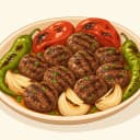 Iğdır Taş Köfte Yemeği illustration