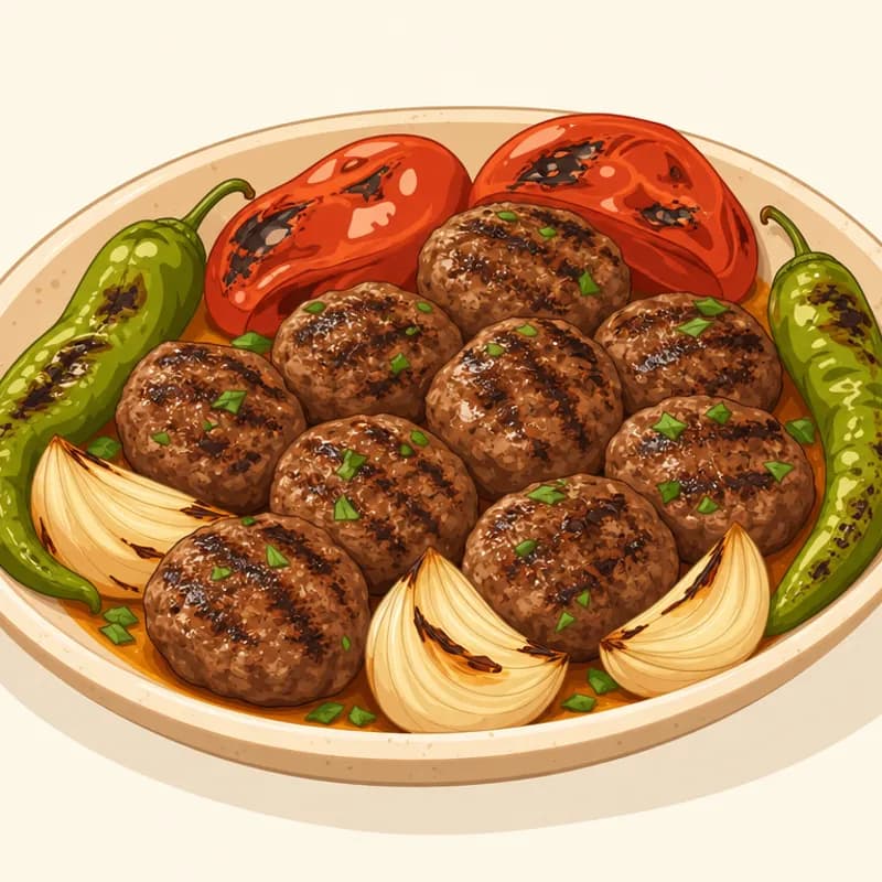 Iğdır Taş Köfte Yemeği illustration