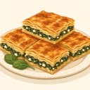 Ispanaklı Kuru Börek illustration