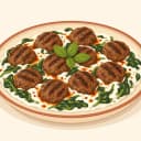 Ispanaklı Yoğurtlu Köfte illustration
