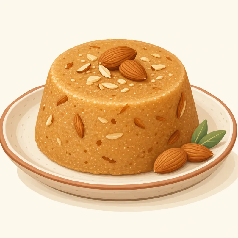 Kahta Bademli İrmik Helvası illustration