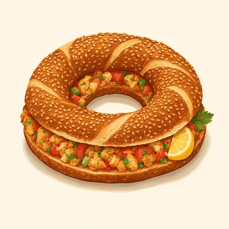 Karamürsel Simit Dolması illustration