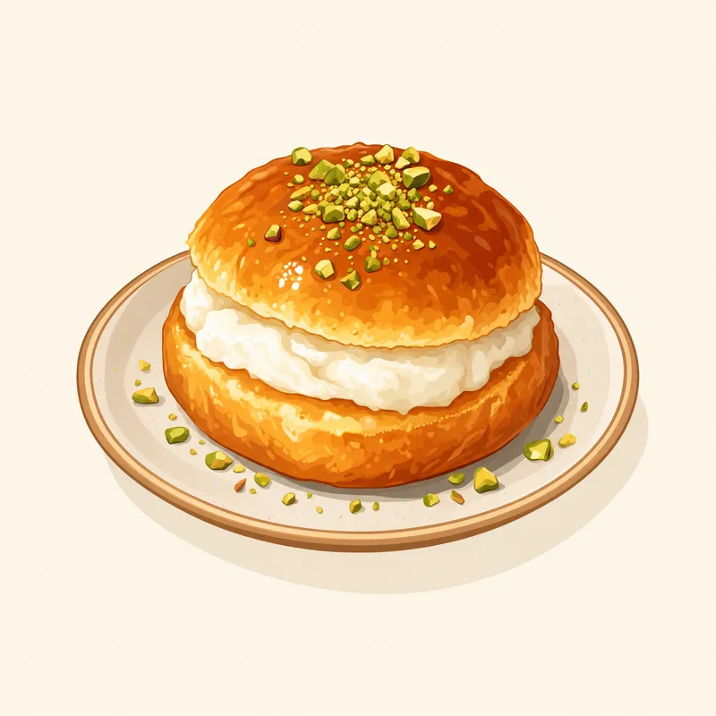 Kaymaklı Çöreği illustration