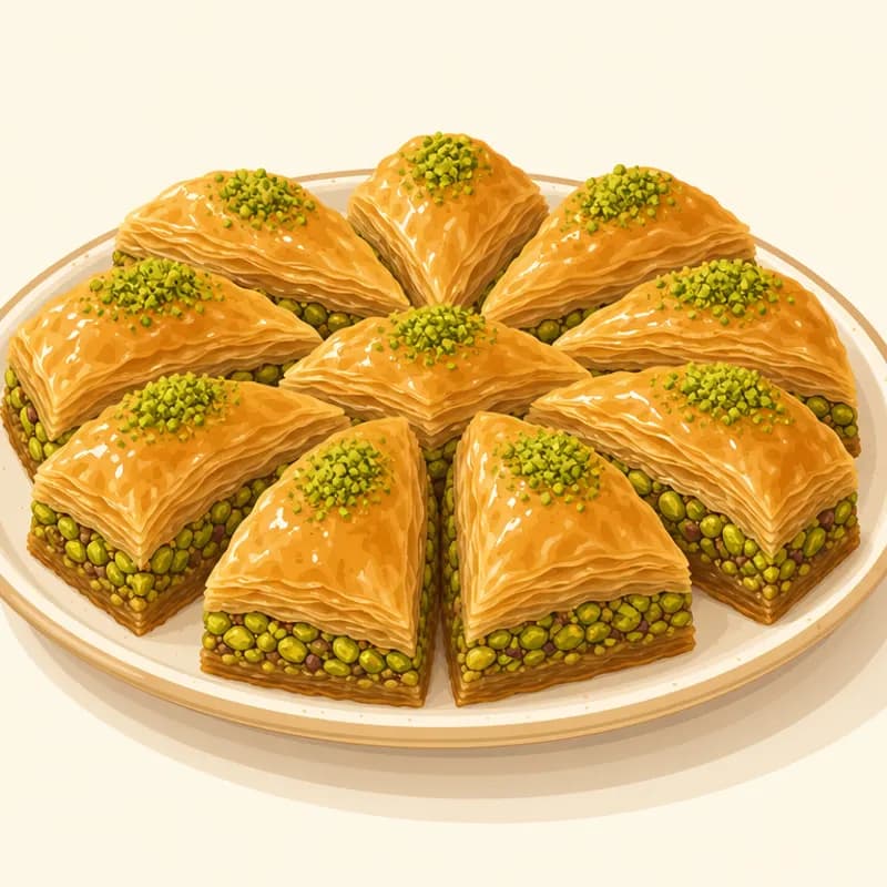 Kayseri Gül Baklavası illustration
