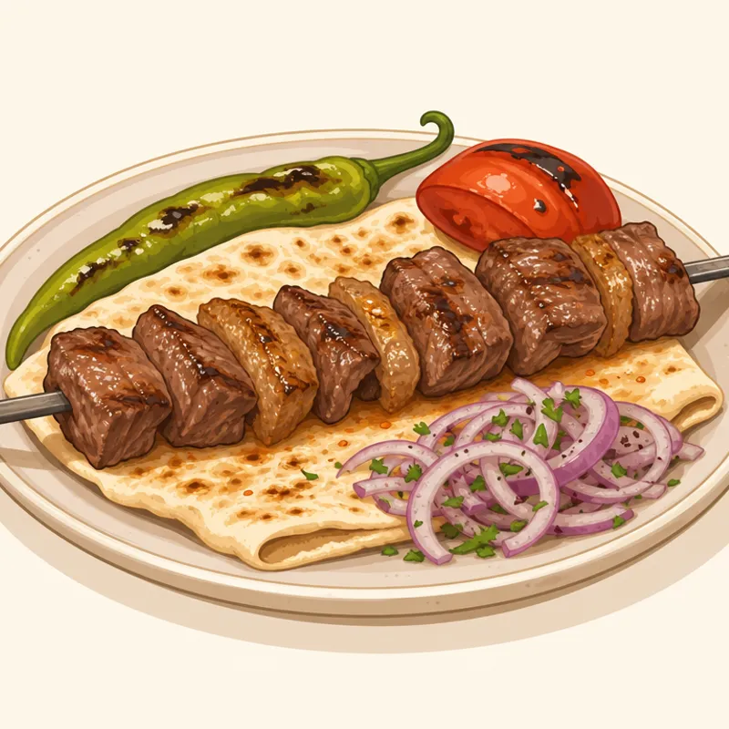 Kayseri Pöç Kebabı illüstrasyonu