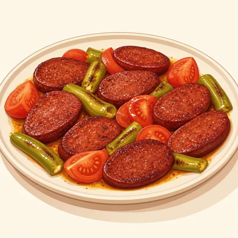 Kayseri Sucuğu illüstrasyonu