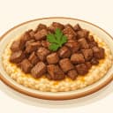 Keşkek Üstü Kavurma illüstrasyonu