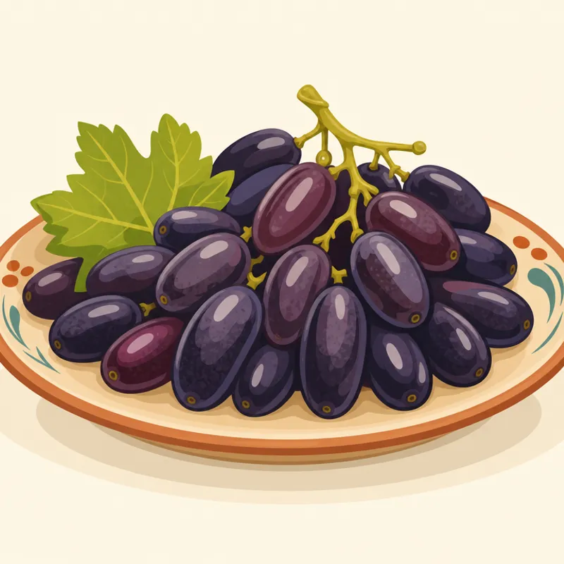 Kilis Horoz Karası Üzümü illustration