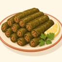 Kıymalı Bulgurlu Yaprak Sarması illüstrasyonu