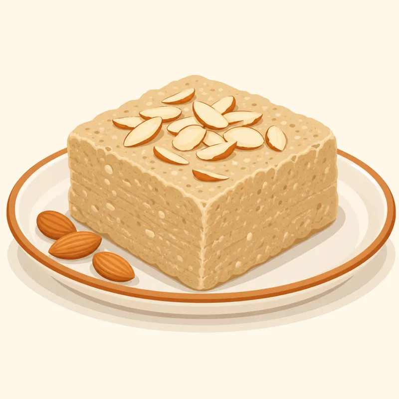 Konya Badem Helvası illustration