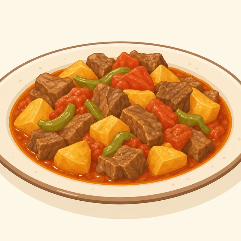 Konya Domalan Yemeği illustration