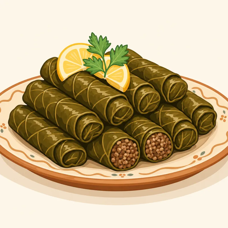 Konya Etli Yaprak Sarması illustration