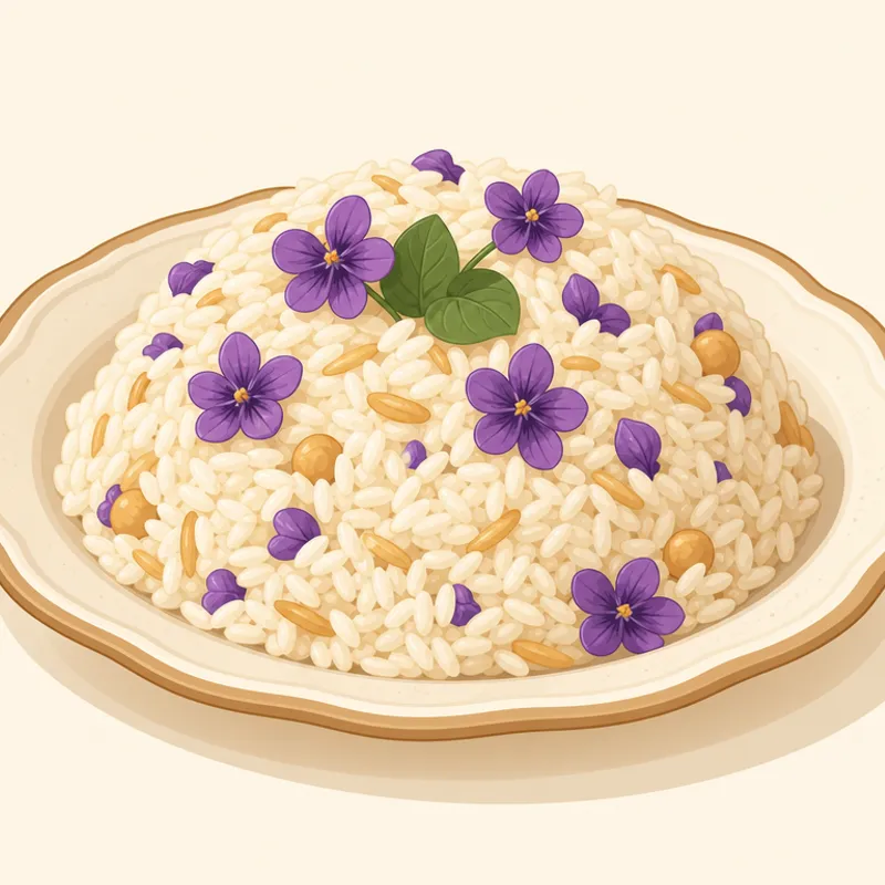 Konya Menekşeli Pilav illustration