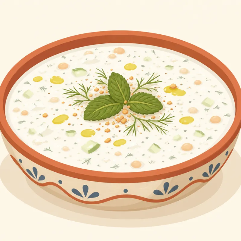Malatya Ayranlı Soğuk Çorba illustration